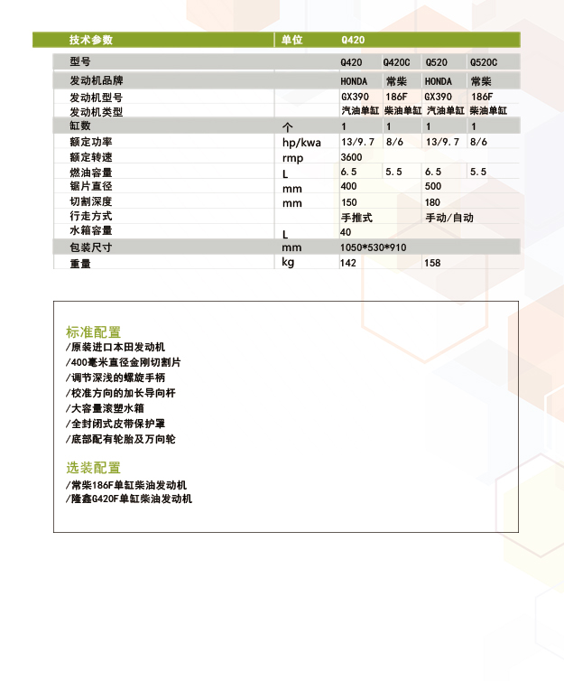 马路切缝机Q420