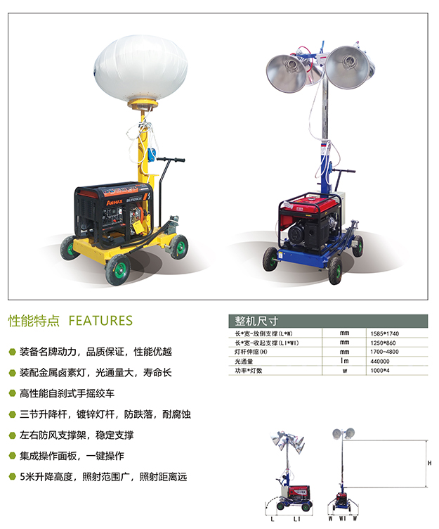 移动照明车-球型照明车SMLV-1000QA